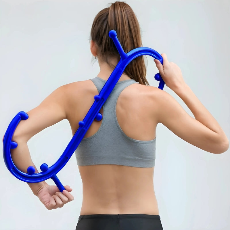 Bastonul Albastru BACKMED pentru Masaj Complet și Eficient (Include manual de utilizare în limba română)