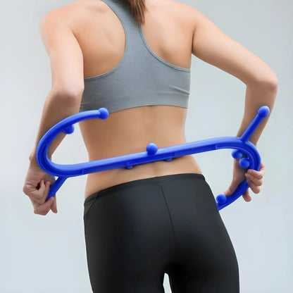 Bastonul Albastru BACKMED pentru Masaj Complet și Eficient (Include manual de utilizare în limba română)