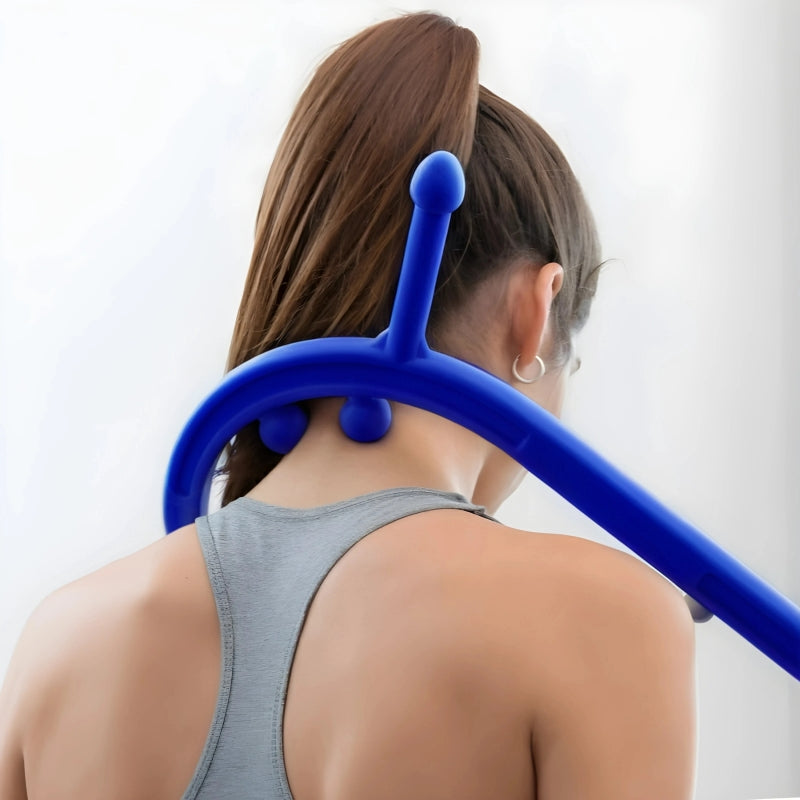 Bastonul Albastru BACKMED pentru Masaj Complet și Eficient (Include manual de utilizare în limba română)