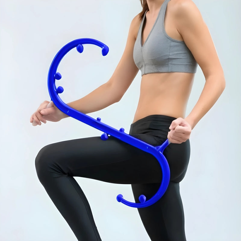 Bastonul Albastru BACKMED pentru Masaj Complet și Eficient (Include manual de utilizare în limba română)