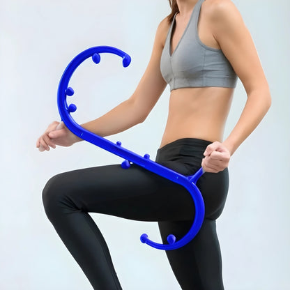 Bastonul Albastru BACKMED pentru Masaj Complet și Eficient (Include manual de utilizare în limba română)