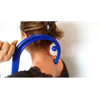 Bastonul Albastru BACKMED pentru Masaj Complet și Eficient (Include manual de utilizare în limba română)