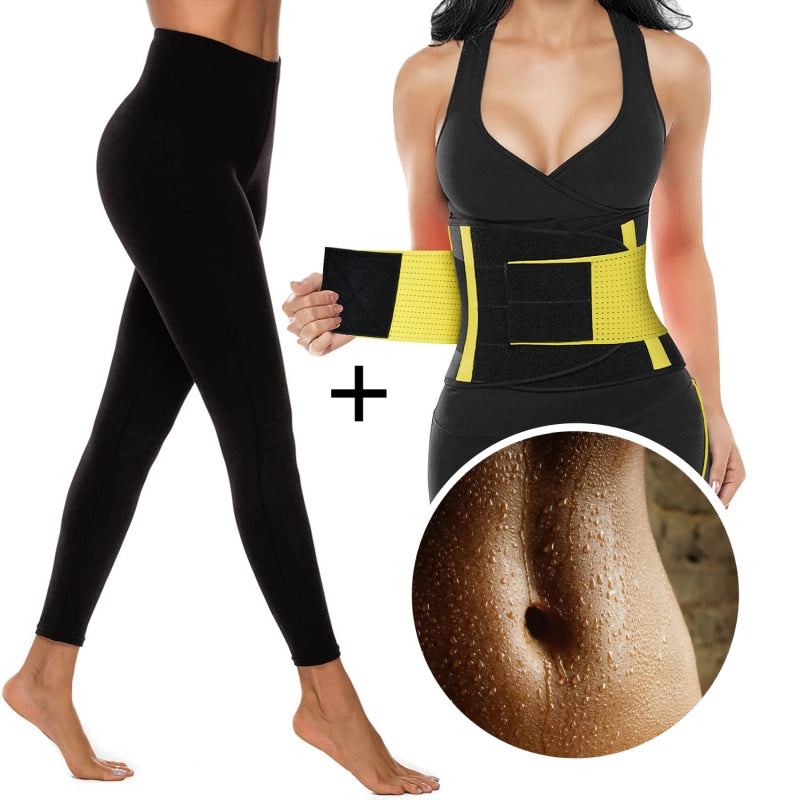 Costum pentru SLABIT: Pantaloni LUNGI HotPants LONG SLIMSECRET + Centura HOT CLEPSYDRA